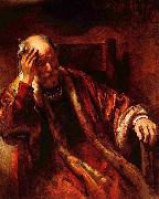 Alter Mann im Lehnstuhl Rembrandt
